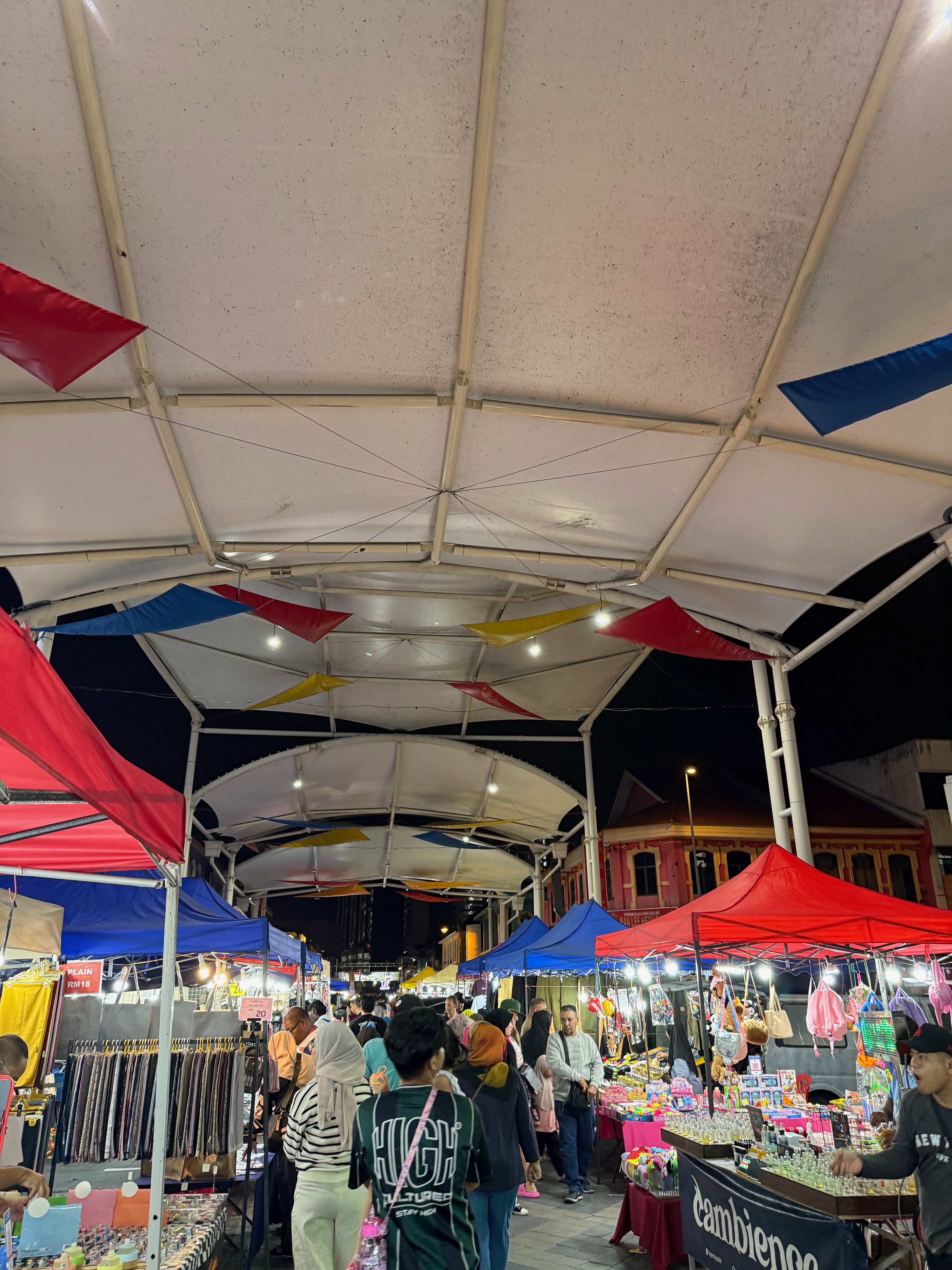 Night market streets of Ipoh