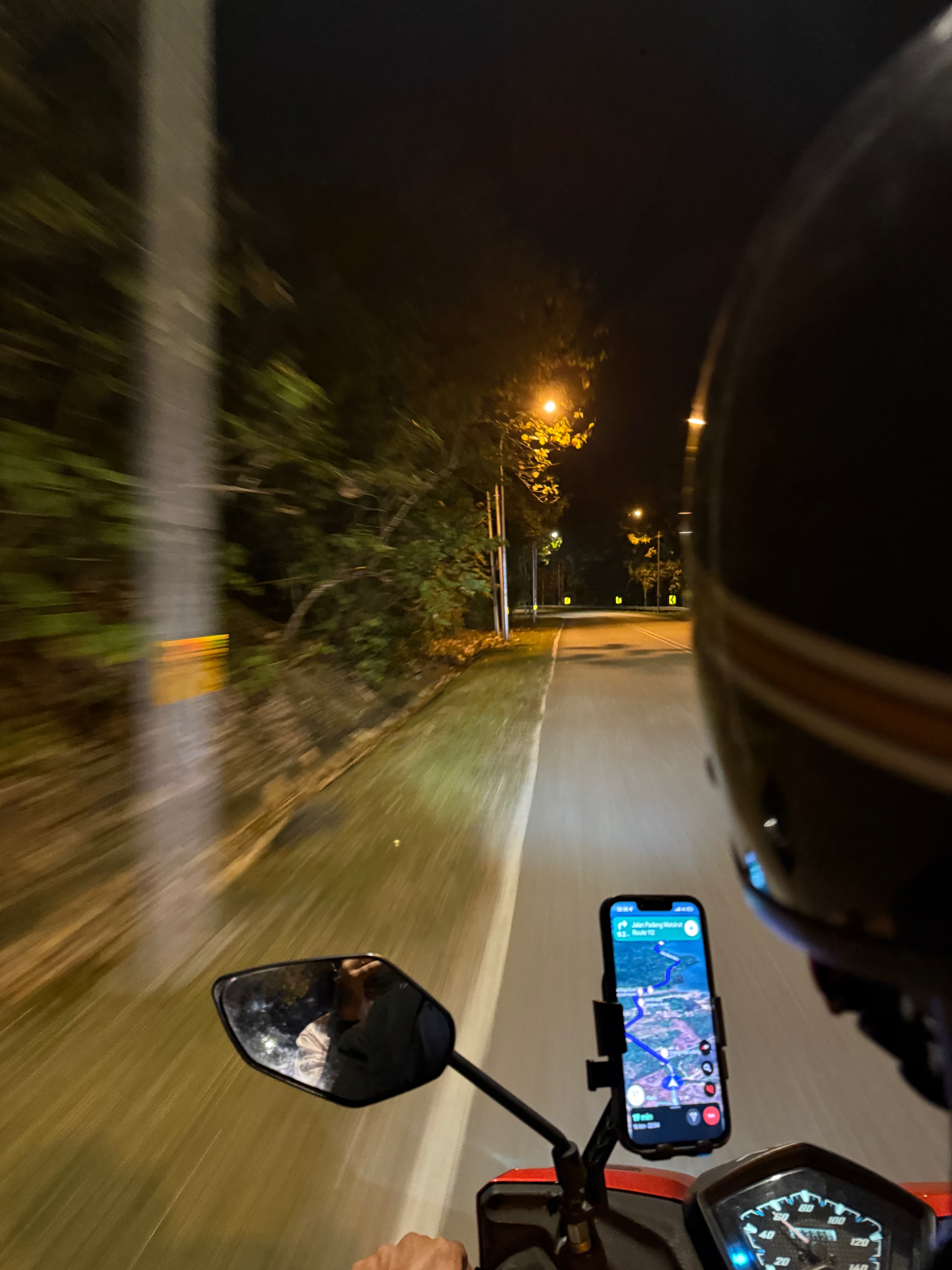 Traveling on a scooter in Langkawi